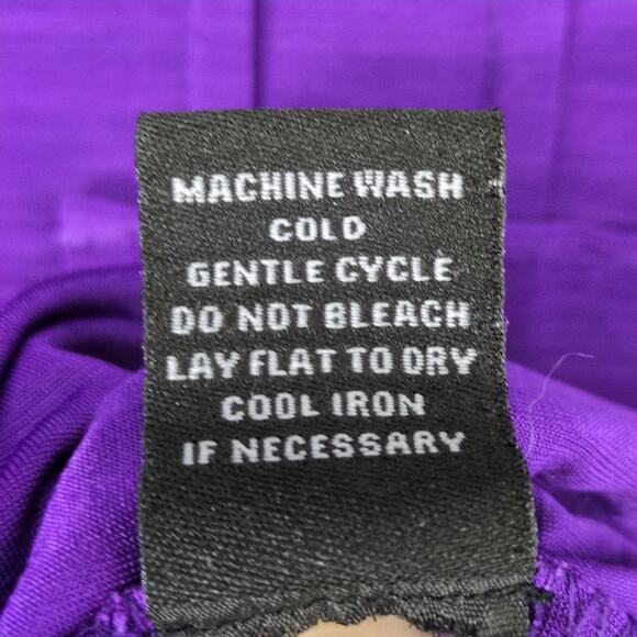 Elie McCarthy Women's 3X Plus Size Purple Blouse Top V-Neck Flowy Stretch Fabric - Picture 6 of 6